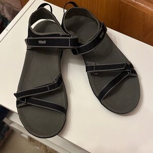 Teva Charcoal and Black Strapped Sandals